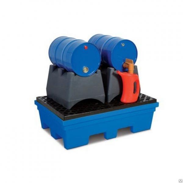 Пункт расфасовки из 2 х 60/205 л бочек со сточным поддоном 220 л